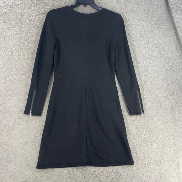 Athleta Womens Celebration Dress Ponte Sz * L Black Cotton Modal - Picture 8 of 16